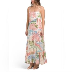 Paper Heart Anthropologie Coastal Tequila Sunrise Maxi Dress XL